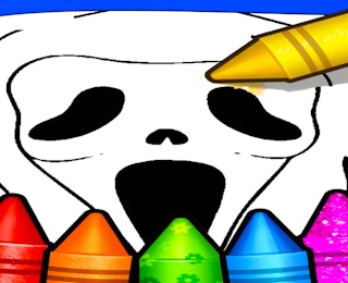 Horror Movies Coloring Pages online game thumbnail