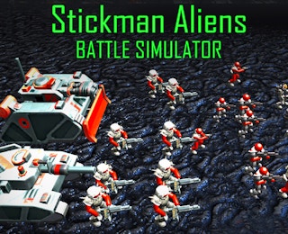 Stickman Aliens Battle Simulator online game thumbnail
